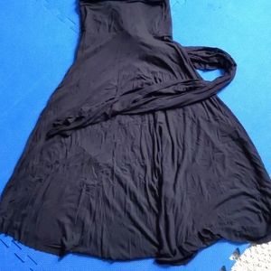 Black strapless dress